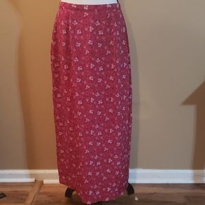 Red Christopher Banks Skirt Sz 12